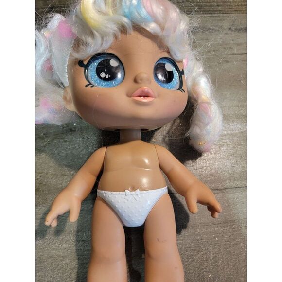 Moose baby toddler white rainbow hair toy figure - Picture 2 of 4